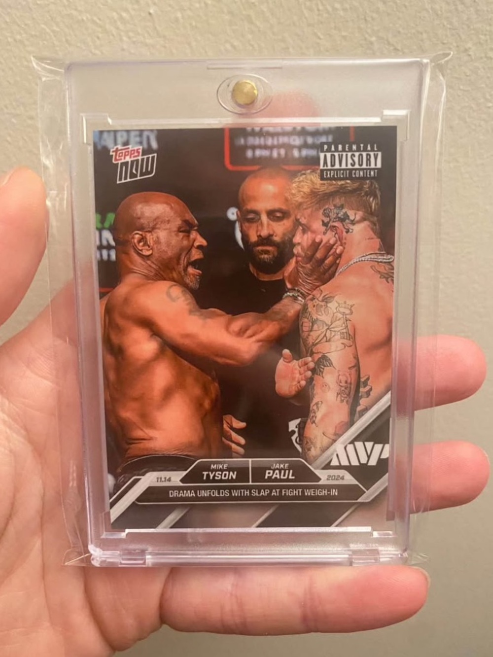 2024 Topps Now Mike Tyson & Jake Paul Set